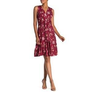 NWT SUPERFOXX Tie Front Floral Tank Dress, sz S